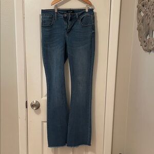 Elegant Blue Flare Jeans for Women